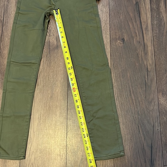 Joes jeans girls size 14 olive green ultra slim fit jegging - Picture 5 of 6